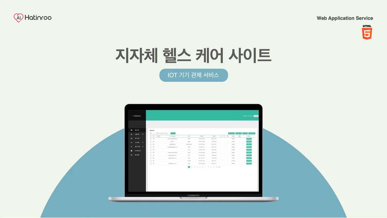 지자체 IOT 헬스케어 및
설비 관제 페이지 screenshot 2